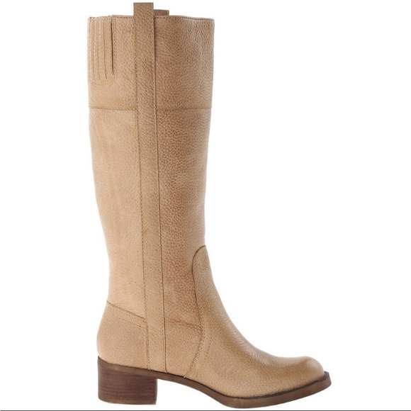 Lucky Brand Shoes - Lucky Brand Hibiscus Leather Tall Riding Heeled Boots Size 6 NWT